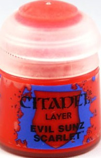 (image for) Citadel Layer Paint: Evil Sunz Scarlet (12ml)